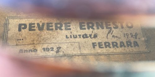 Etichetta di Ernesto Pevere