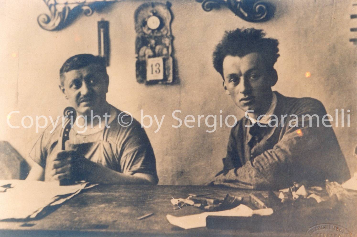 Anselmo Gotti con Ettore Soffritti - 1922