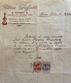 Ettore Soffritti - Carta intestata