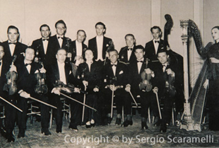 Anselmo Gotti con l'Orchestra