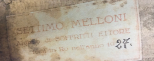 Etichetta Settimo Melloni