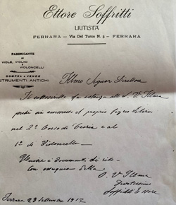 Ettore Soffritti - Carta intestata