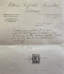 Ettore Soffritti - Carta intestata