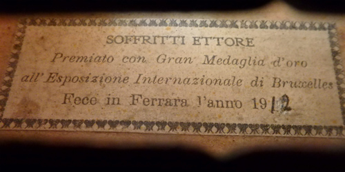 Violin Ettore Soffritti